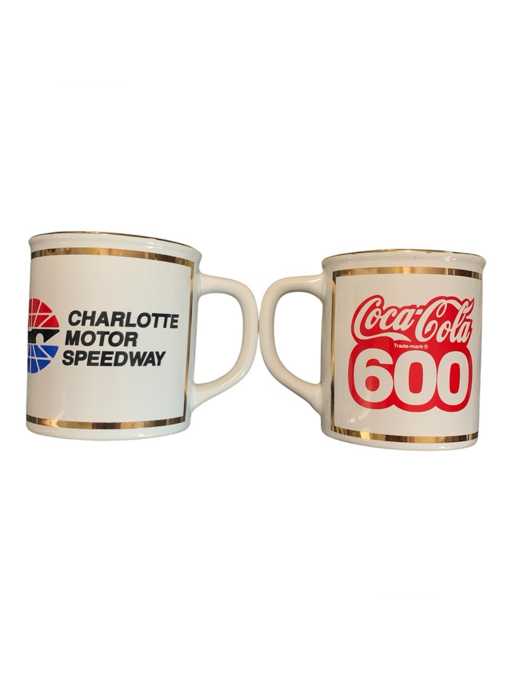 Vintage Coca-Cola 600 charlotte Motor Speedway Mugs